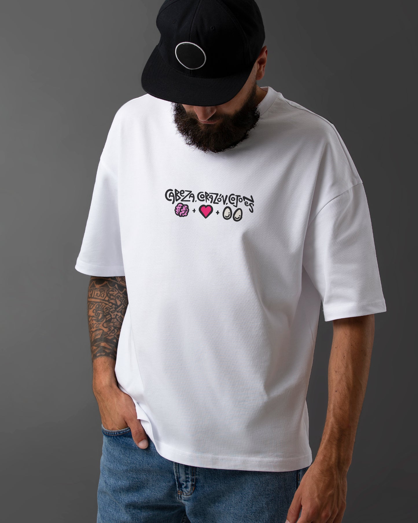 Camiseta Cabeza, Corazón, Cojones – Edición Limitada