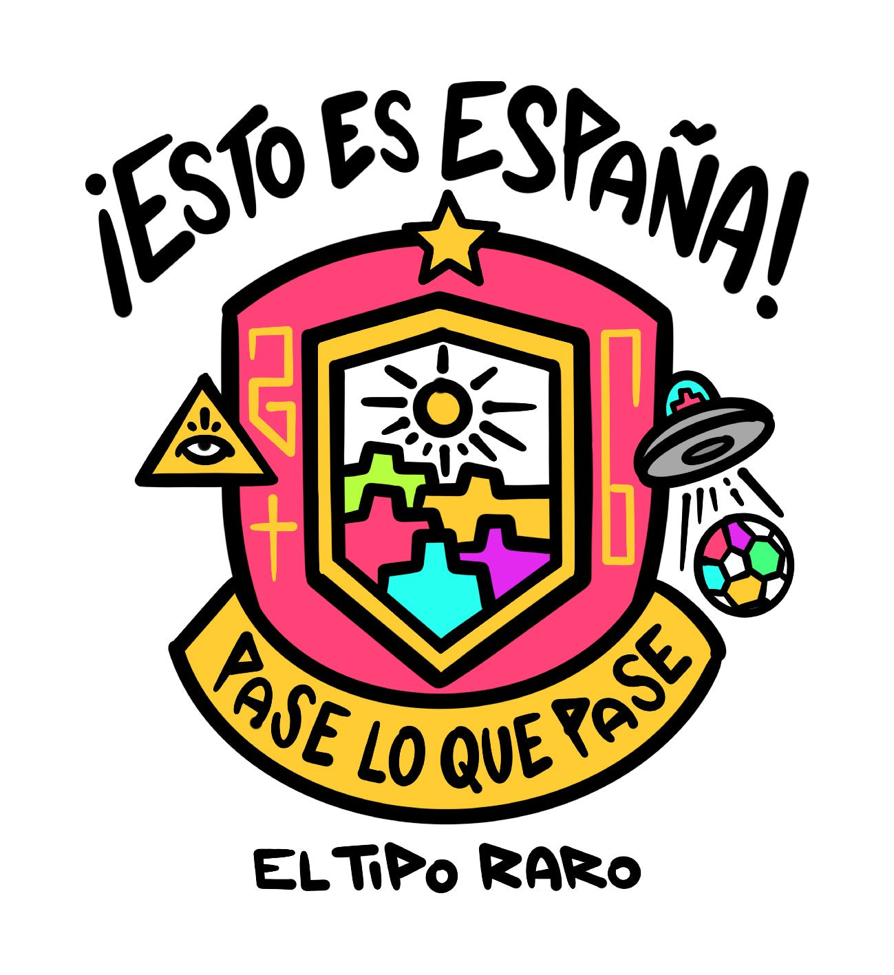 Esto es España — escudo, diseño pecho