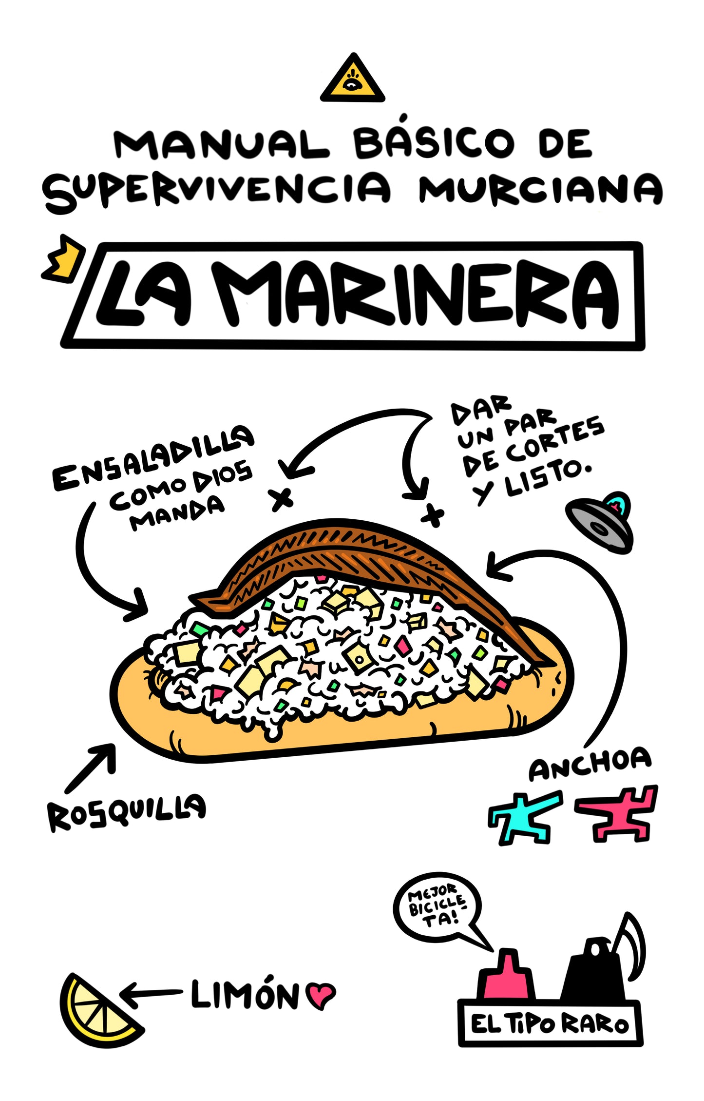 Camiseta LA MARINERA - Manual básico de supervivencia murciana - Edición limitada
