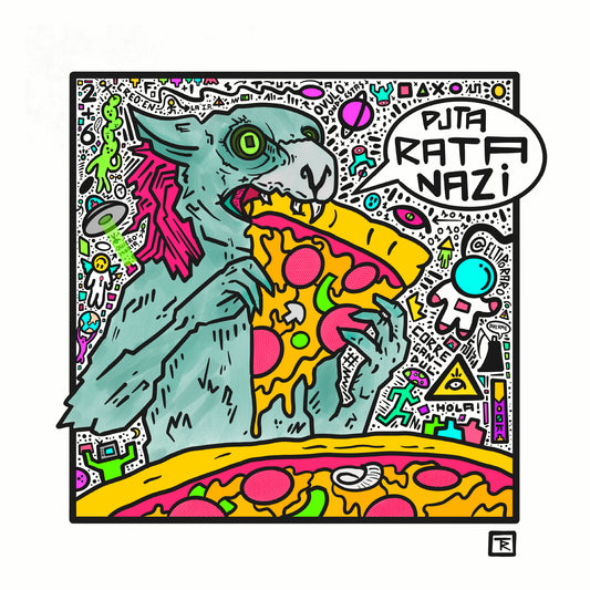 Ilustración Puta rata nazi