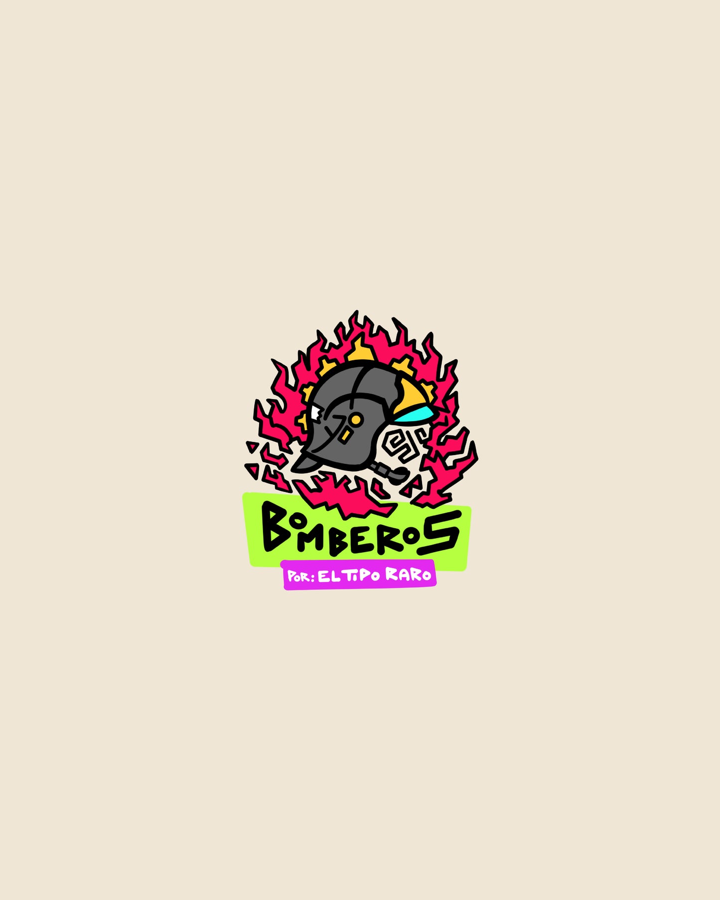 Camiseta Bomberos por El Tipo Raro – Edición Especial
