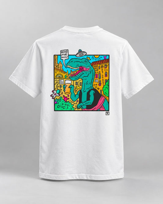 Acho ¿Qué dices? · Camiseta — trasera con la obra completa, El Tipo Raro