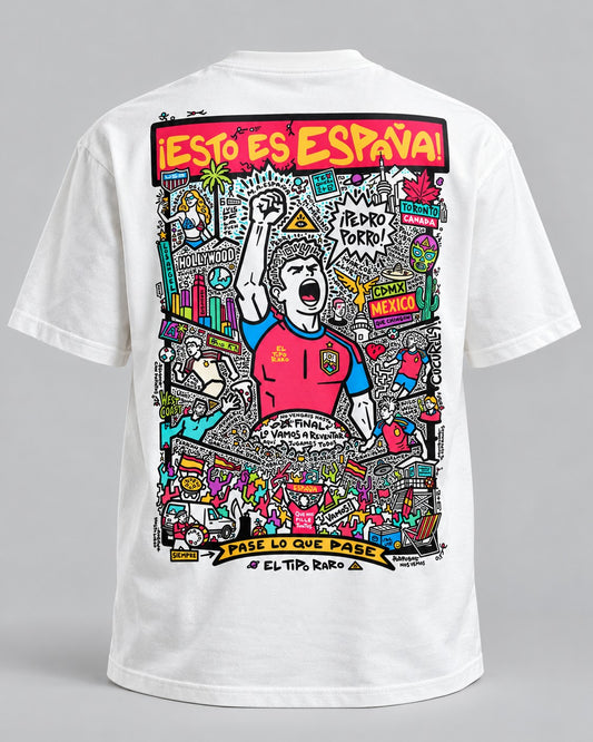 ¡Esto es España! — camiseta trasera con la obra completa, El Tipo Raro