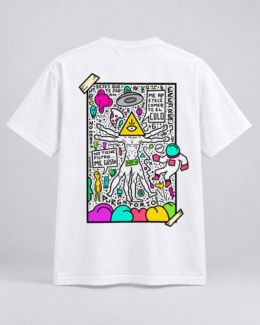 Me apetece comerte el culo · Camiseta — trasera con la obra completa, El Tipo Raro
