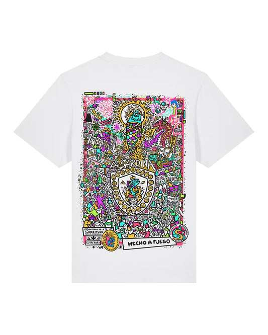 Camiseta HECHO A FUEGO - 175 ANIVERSARIO ENTIERRO DE LA SARDINA - Edición limitada