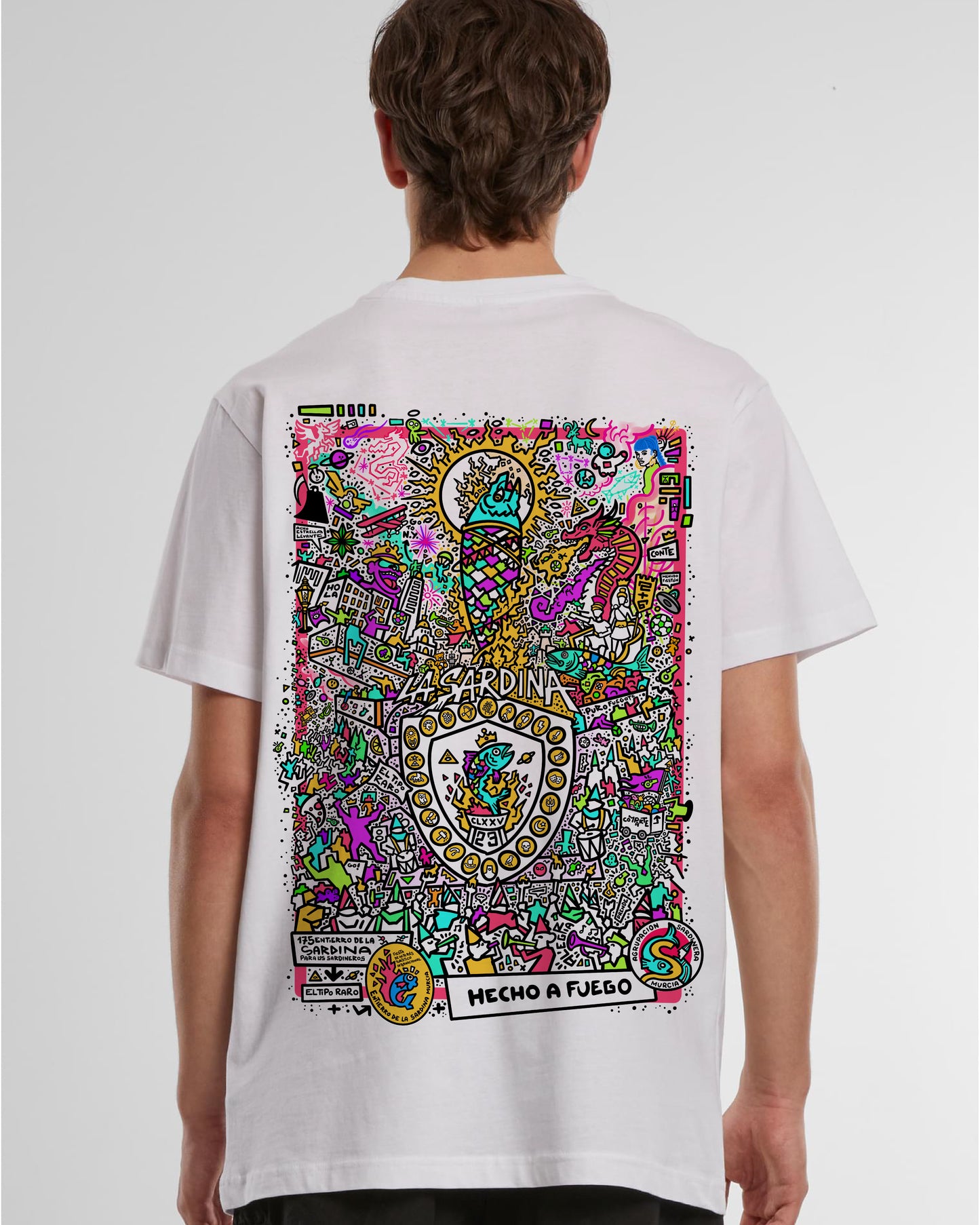 Camiseta HECHO A FUEGO - 175 ANIVERSARIO ENTIERRO DE LA SARDINA - Edición limitada