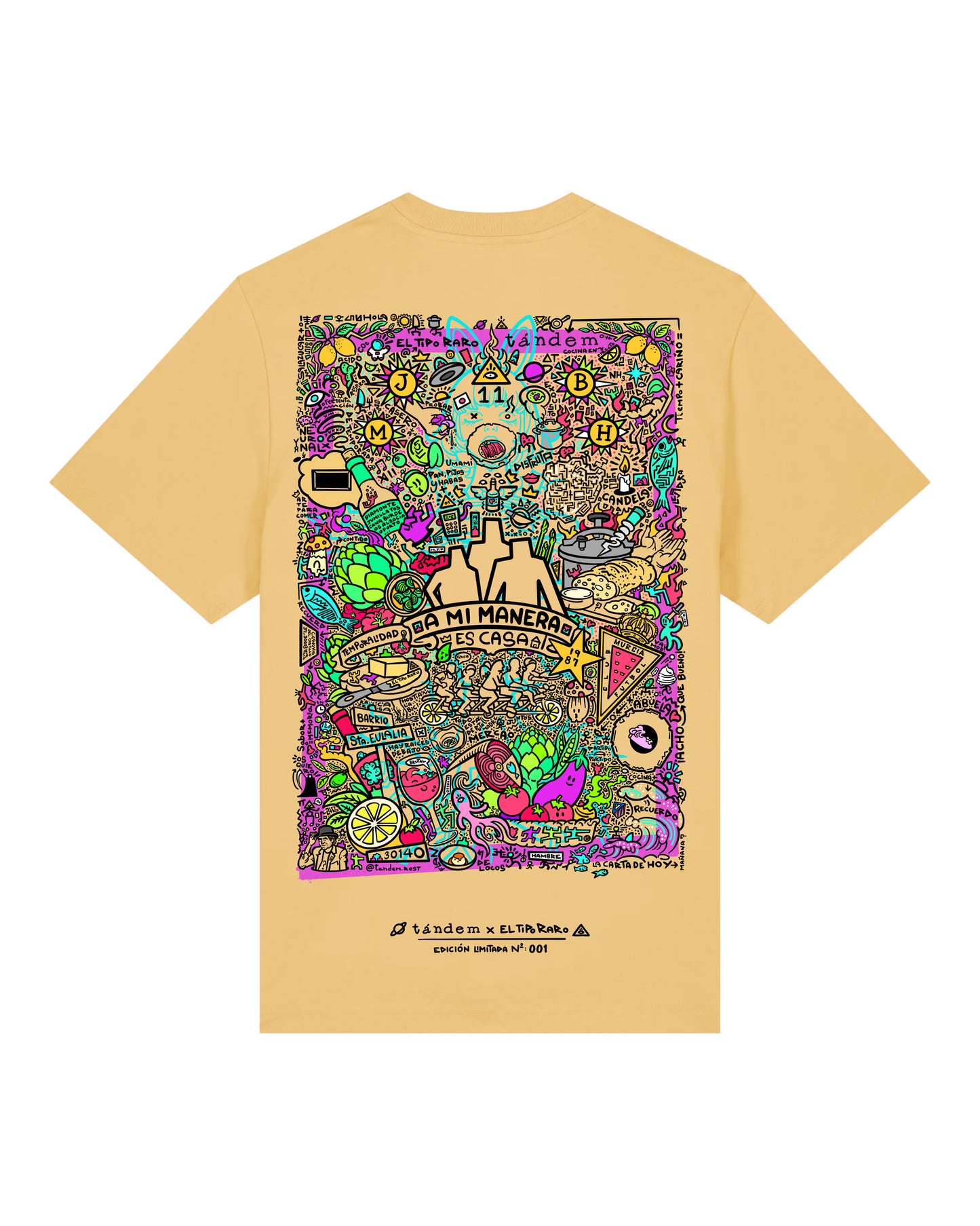 Tándem × El Tipo Raro — edición limitada, camiseta numerada y lámina firmada a mano