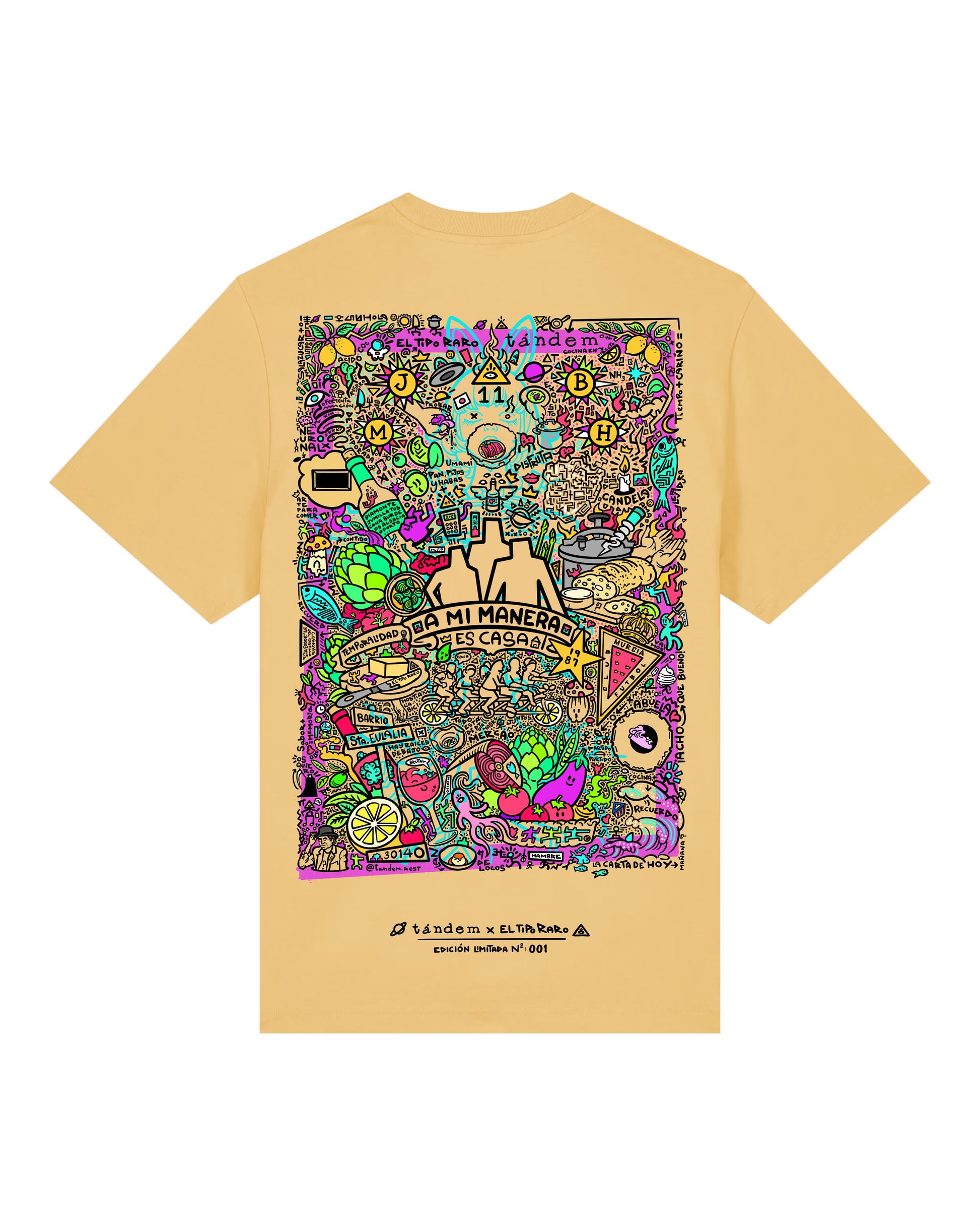 Tándem × El Tipo Raro — edición limitada, camiseta numerada y lámina firmada a mano